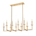 Z-Lite - 6100-10L-MGLD - Ten Light Linear Chandelier - Gaultier - Mordern Gold