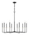 Z-Lite - 6100-10MB - Ten Light Chandelier - Gaultier - Matte Black+Mordern Gold