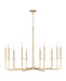 Z-Lite - 6100-10MGLD - Ten Light Chandelier - Gaultier - Mordern Gold