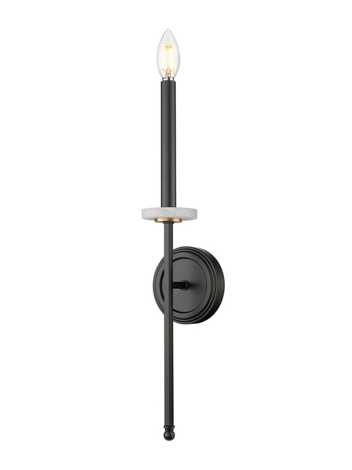 Z-Lite - 6100-1S-MB - One Light Wall Sconce - Gaultier - Matte Black+Mordern Gold