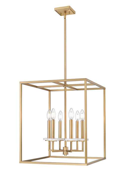 Z-Lite - 6100-21MGLD - Six Light Chandelier - Gaultier - Mordern Gold