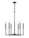 Z-Lite - 6100-6MB - Six Light Chandelier - Gaultier - Matte Black+Mordern Gold