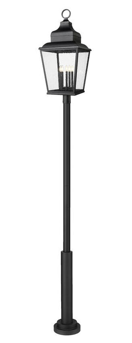 Z-Lite - 5029PHXXLR-5010P-BK - Five Light Outdoor Post Mount - Raphael - Sand Black