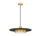 Z-Lite - 829P20-MB-MGLD-LED - LED Pendant - Ludo - Matte Black + Modern Gold