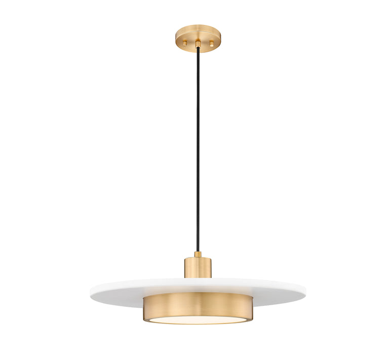 Z-Lite - 829P20-MW-MGLD-LED - LED Pendant - Ludo - Matte White + Modern Gold