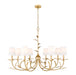 Z-Lite - 830-42GLF - Eight Light Chandelier - Aslin - Gold Leaf