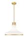 Z-Lite - 831P18-MGLD - One Light Pendant - Reznor - Modern Gold