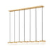 Z-Lite - 827P6-7L-MGLD-LED - LED Linear Chandelier - Renaud - Modern Gold