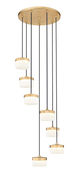 Z-Lite - 827P6-7R-MGLD-LED - LED Chandelier - Renaud - Modern Gold