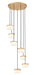 Z-Lite - 827P6-7R-MGLD-LED - LED Chandelier - Renaud - Modern Gold