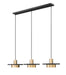 Z-Lite - 829P12-3L-MB-MGLD-LE - LED Linear Chandelier - Ludo - Matte Black + Modern Gold
