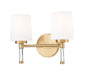Z-Lite - 7700-2V-MGLD - Two Light Vanity - Henri - Modern Gold