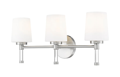 Henri Three Light Vanity Brushed Nickel