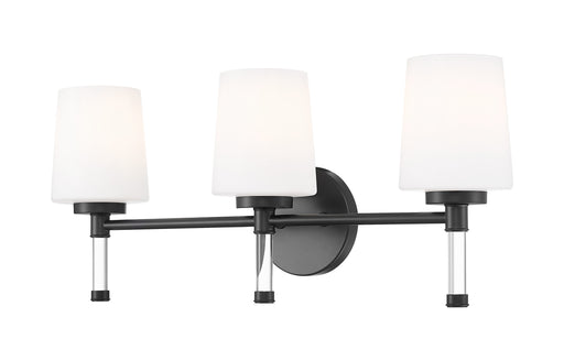 Henri Three Light Vanity Matte Black