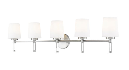Henri Five Light Vanity Brushed Nickel