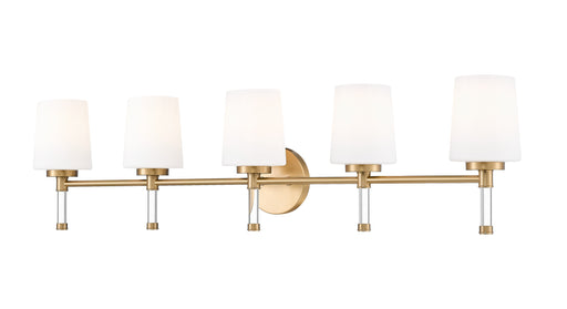 Henri Five Light Vanity Modern Gold