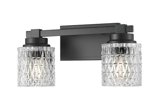 Jacqueline Two Light Vanity Matte Black