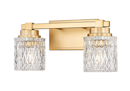Jacqueline Two Light Vanity Modern Gold