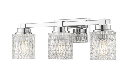 Jacqueline Three Light Vanity Chrome