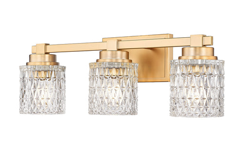 Jacqueline Three Light Vanity Modern Gold