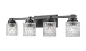 Z-Lite - 6101-4V-MB - Four Light Vanity - Jacqueline - Matte Black