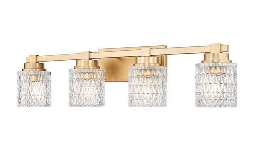 Jacqueline Four Light Vanity Modern Gold
