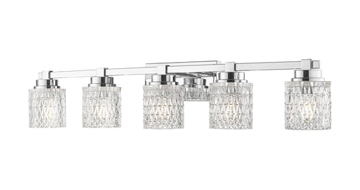 Jacqueline Five Light Vanity Chrome