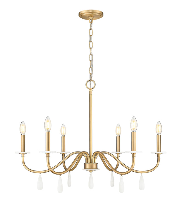 Z-Lite - 6103-32MGLD - Six Light Chandelier - Toussant - Mordern Gold