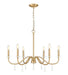 Z-Lite - 6103-32MGLD - Six Light Chandelier - Toussant - Mordern Gold
