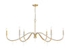 Z-Lite - 6103-63MGLD - Six Light Chandelier - Toussant - Mordern Gold