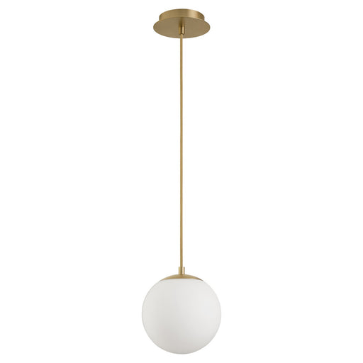 Quorum - 3-6710-40 - LED Pendant - Luna - Aged Brass