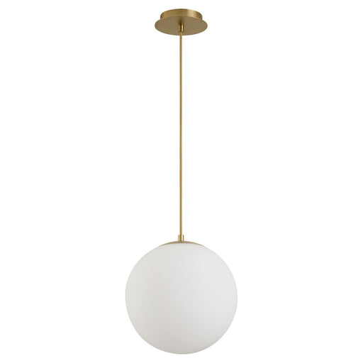 Quorum - 3-6730-40 - LED Pendant - Luna - Aged Brass