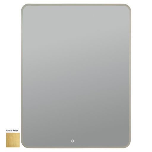 Aero LED Mirror Brushed Brass