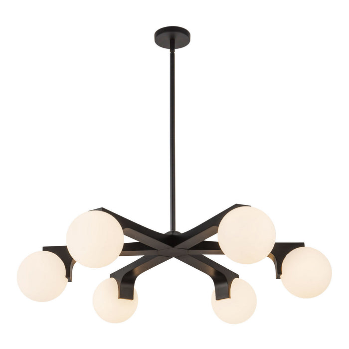 Kuzco Lighting - CH11537-BK - Six Light Chandelier - Briar - Black