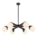 Kuzco Lighting - CH11537-BK - Six Light Chandelier - Briar - Black