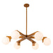 Kuzco Lighting - CH11537-TK - Six Light Chandelier - Briar - Teak