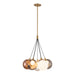 Kuzco Lighting - CH3117-BG/MGL - LED Chandelier - Bolla - Brushed Gold/Mixed Glass