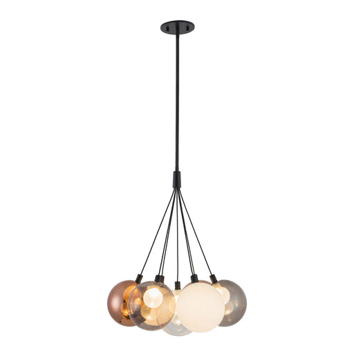 Bolla LED Chandelier Black/Mixed Glass
