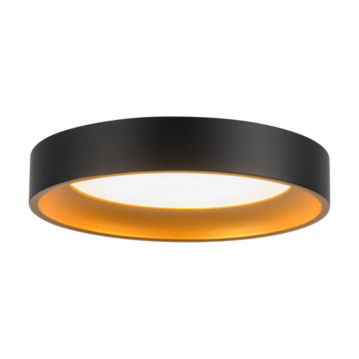 Kuzco Lighting - FM0702607BKGD - LED Flush Mount - Nix - Black/Gold