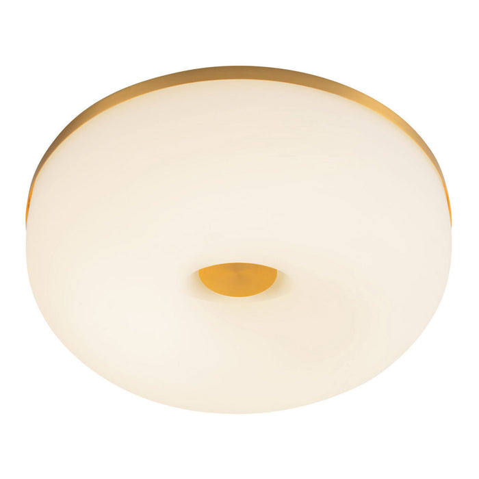 Kuzco Lighting - FM69012-BG/OP - LED Flush Mount - Jada - Brushed Gold/Opal Glass