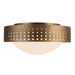 Kuzco Lighting - FM70814-VB - Three Light Flush Mount - Astoria - Vintage Brass