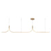 Kuzco Lighting - LP17910-BG-UNV-010 - LED Linear Pendant - Thread - Brushed Gold