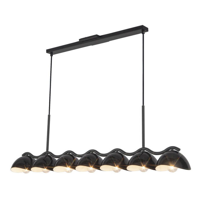 Kuzco Lighting - LP57642-BK - Seven Light Linear Pendant - Atlas - Black