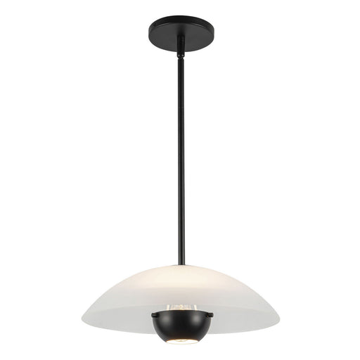 Kuzco Lighting - PD11914-OP/BK - One Light Pendant - Umbra - Opal Glass/Black