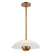 Kuzco Lighting - PD11914-OP/VB - One Light Pendant - Umbra - Opal Glass/Vintage Brass