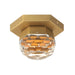 ET2 - E23340-122GLD - LED Flush Mount - Allumettes - Gold
