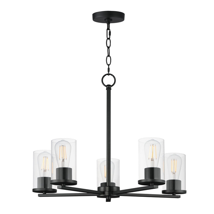 Maxim - 10286CLBK - Five Light Chandelier - Lateral - Black