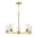 Maxim - 10286CLSBR - Five Light Chandelier - Lateral - Satin Brass