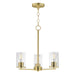 Maxim - 10287CLSBR - Three Light Chandelier - Lateral - Satin Brass