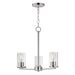 Maxim - 10287CLSN - Three Light Chandelier - Lateral - Satin Nickel